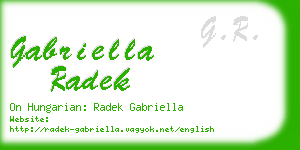 gabriella radek business card